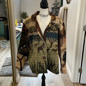 Paco solder horse and tiger jacket size s/m